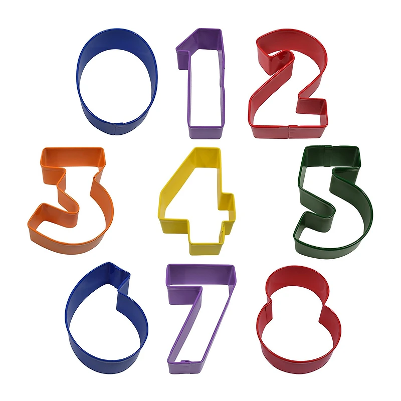 R&M International Llc Numbers 9-pc Cookie Cutters