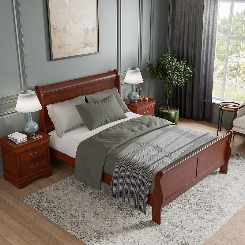 Lihte 3 Piece Wooden Bedroom Set