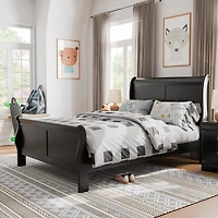 Burkhart Wood Sleigh Bed