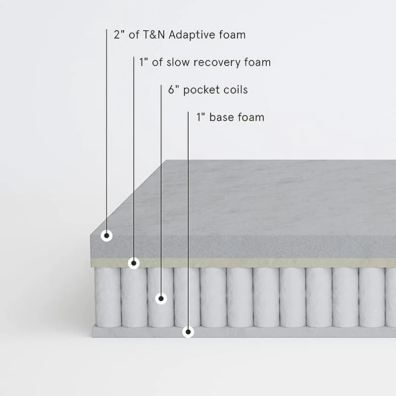 Tuft & Needle 10" Medium Plush Hybrid - Mattress a Box