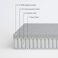 Tuft & Needle 10" Medium Plush Hybrid - Mattress a Box