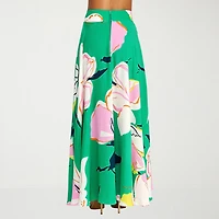 Premier Amour Womens High Rise Floral Maxi Skirt