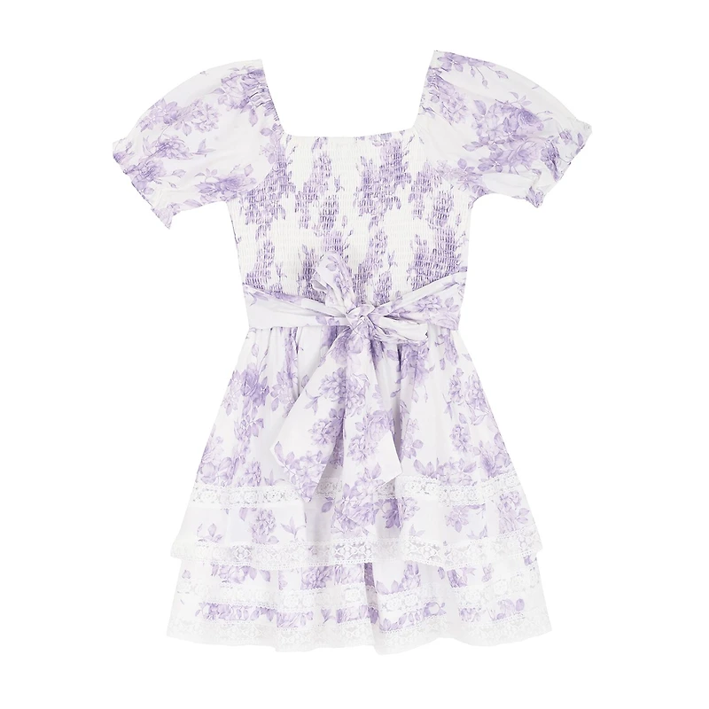 Rare Editions Big Kid Girls Short Sleeve A-Line Dress