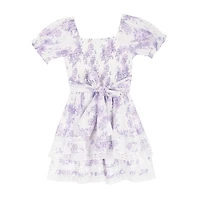 Rare Editions Big Kid Girls Short Sleeve A-Line Dress