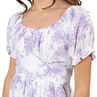 Rare Editions Big Kid Girls Short Sleeve A-Line Dress