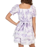 Rare Editions Big Kid Girls Short Sleeve A-Line Dress