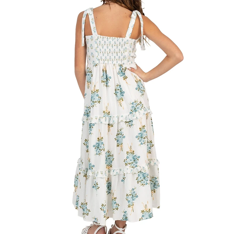 Rare Editions Big Kid Girls Sleeveless Floral Maxi Dress