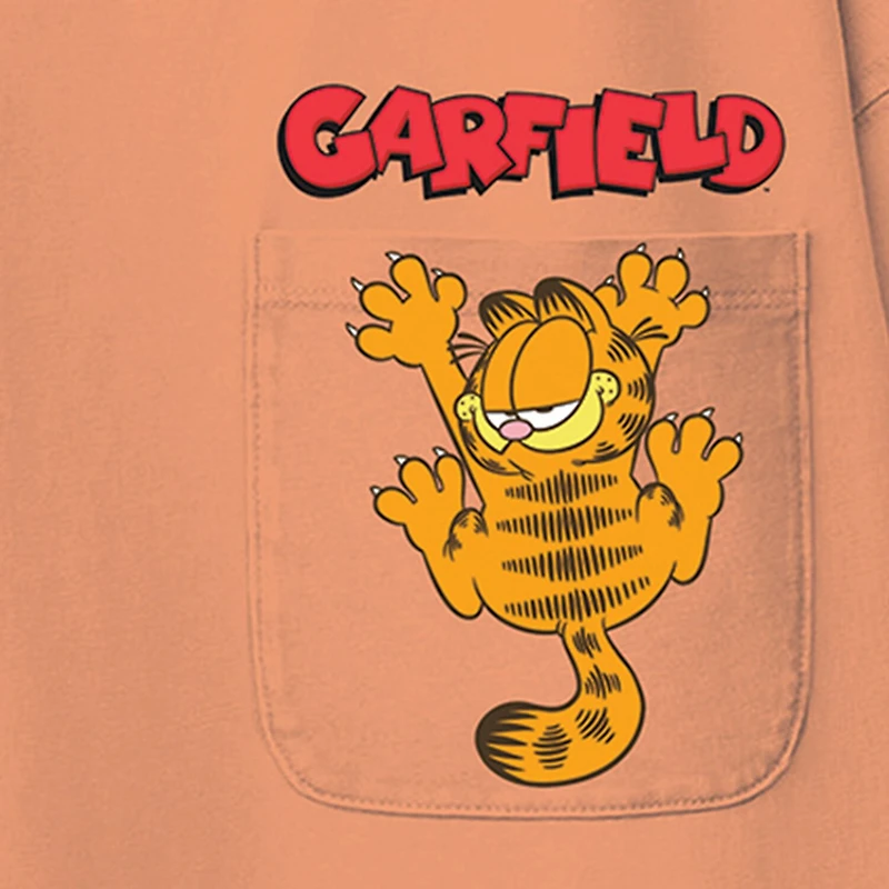 Little & Big Kid Boys Crew Neck Short Sleeve Oversized Garfield Graphic T-Shirt