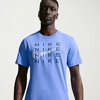 Nike Swoosh Mens Crew Neck Short Sleeve Classic Fit Graphic T-Shirt