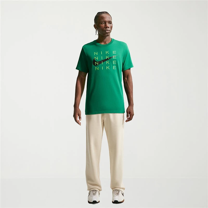 Nike Swoosh Mens Crew Neck Short Sleeve Classic Fit Graphic T-Shirt