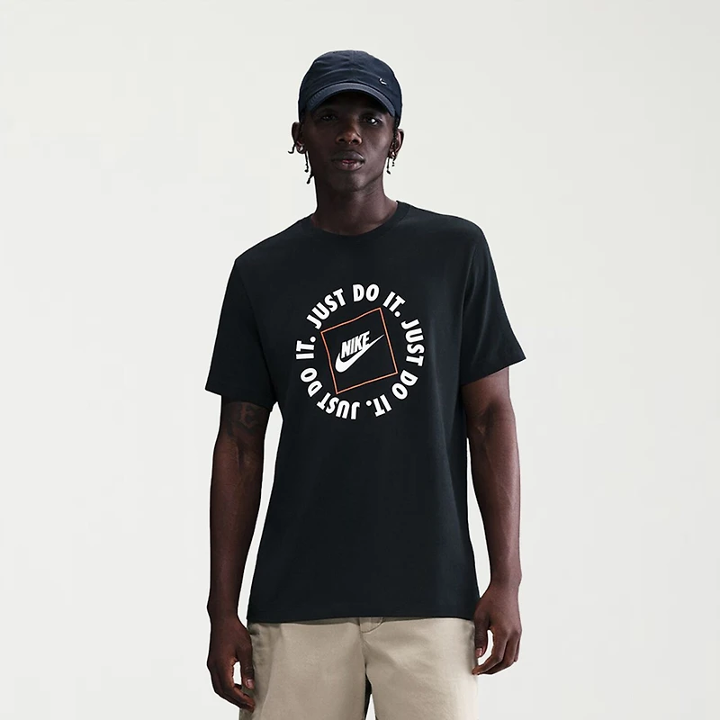 Nike Just Do It Mens Crew Neck Short Sleeve Classic Fit Graphic T-Shirt