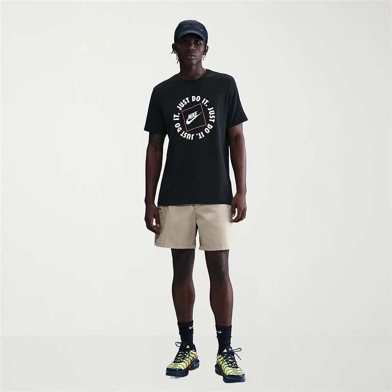 Nike Just Do It Mens Crew Neck Short Sleeve Classic Fit Graphic T-Shirt