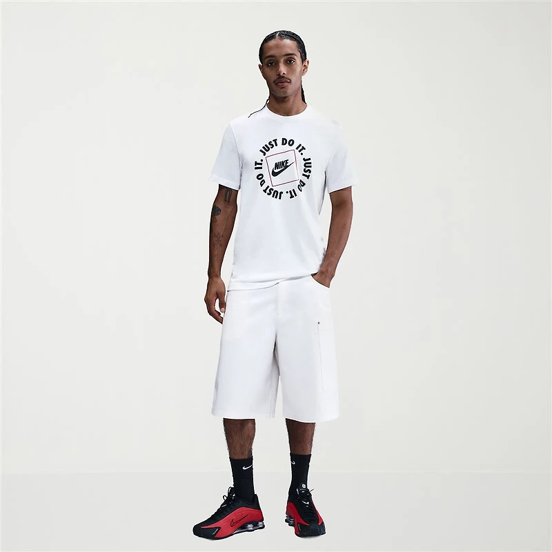 Nike Just Do It Mens Crew Neck Short Sleeve Classic Fit Graphic T-Shirt