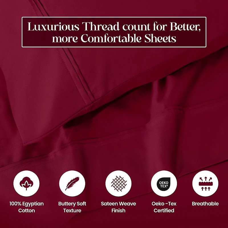 SUPERIOR® Egyptian Cotton Premium Heavyweight 1200tc Pillowcase
