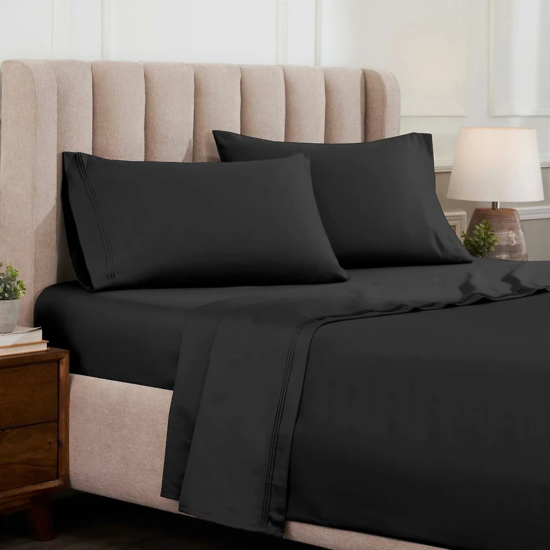 SUPERIOR® Egyptian Cotton Ultra Luxury Sateen 1500tc Deep Pocket Sheet Set