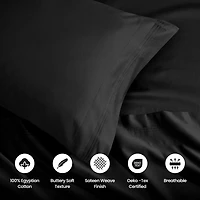 SUPERIOR® Egyptian Cotton Ultra Luxury Sateen 1500tc Deep Pocket Sheet Set