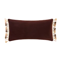Rose Tree Bronte Velvet Decorative Rectangular Throw Pillow
