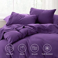 Bedsure® Breathable & Cooling,Easy Care Polyester Microfiber Bedding Reversible Sheet Set
