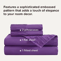 Bedsure® Breathable & Cooling,Easy Care Polyester Microfiber Bedding Reversible Sheet Set