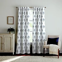 Martha Stewart Ayana Back Tab Blackout Set of 2 Curtain Panel