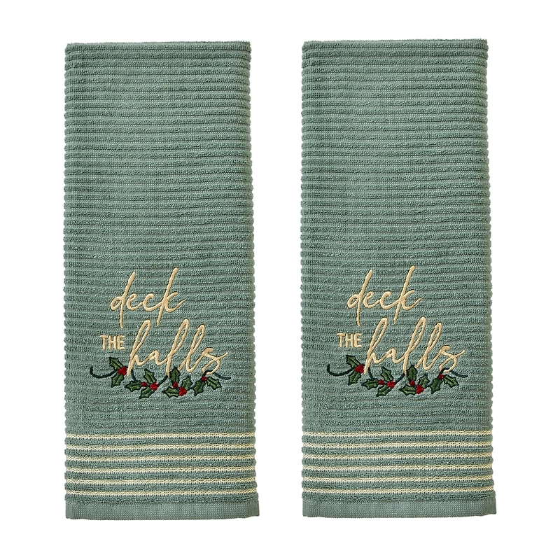 Saturday Knight Deck The Halls 2-pc. Hand Towel
