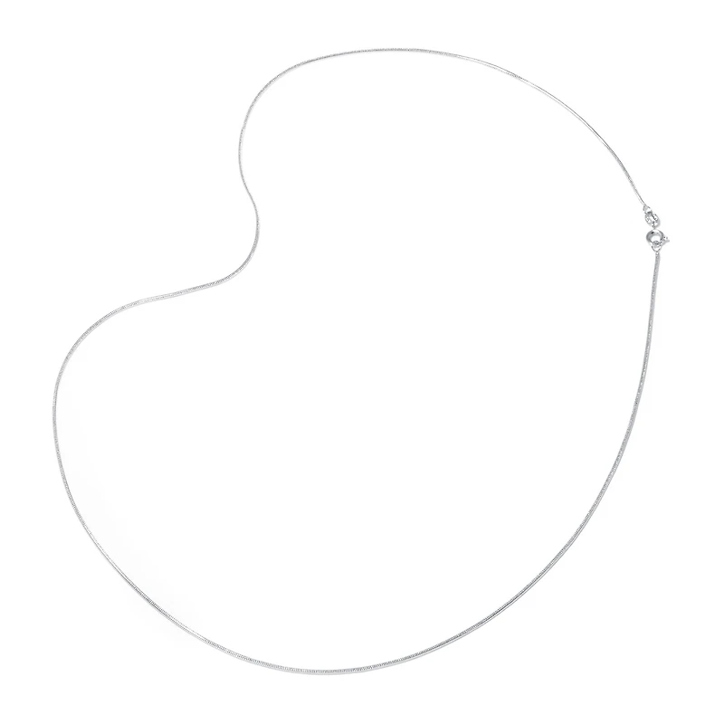 Silver Reflections Pure Over Brass 16-30" Chain Necklace