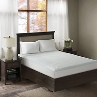 Sleep Philosophy Hypoallergenic 3" Cooling Gel Memory Foam Mattress Topper with Removable Cover