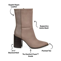 Journee Collection Womens Sharlie Stacked Heel Booties