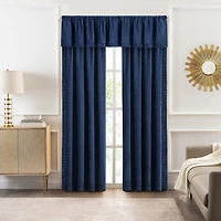 Achim Bordeaux Rod Pocket Federal & Tuck Valance
