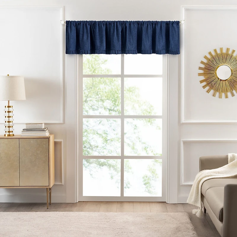 Achim Bordeaux Rod Pocket Federal & Tuck Valance