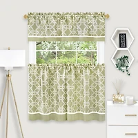 Achim Arlington 3-pc. Rod Pocket Window Tier