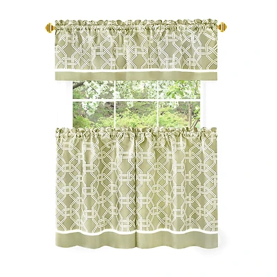 Achim Arlington 3-pc. Rod Pocket Window Tier