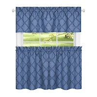 Achim Colby 3-pc. Rod Pocket Kitchen Curtains & Drapes Window Set