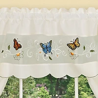 Achim Daisy Meadow 3-pc. Rod Pocket Kitchen Curtains & Drapes Window Set
