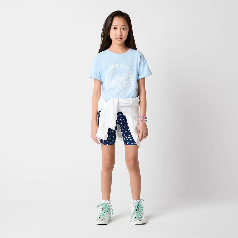Thereabouts Print Little & Big Kid Girls 6" Bike Short