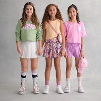 Xersion Little & Big Kid Girls Crew Neck Sleeveless Active Tank Top