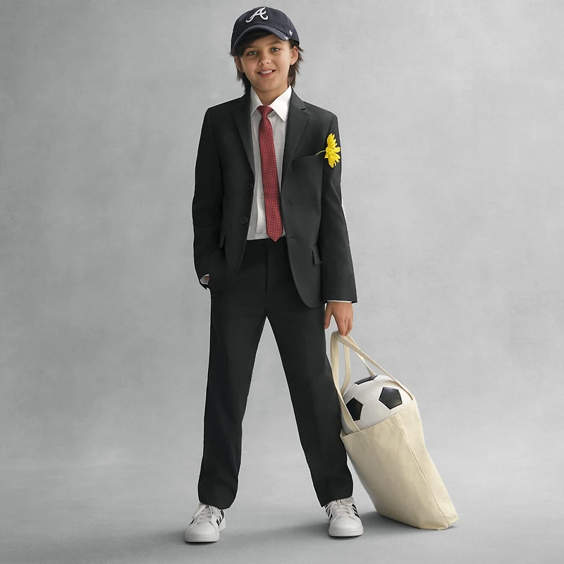 Stafford Little & Big Kid Boys Point Collar Long Sleeve Dress Shirt