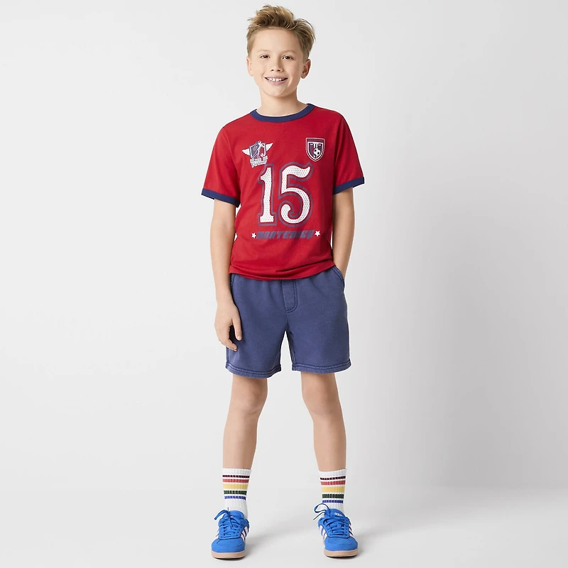 Thereabouts Little & Big Kid Boys Crew Neck Short Sleeve Regular Fit Graphic T-Shirt