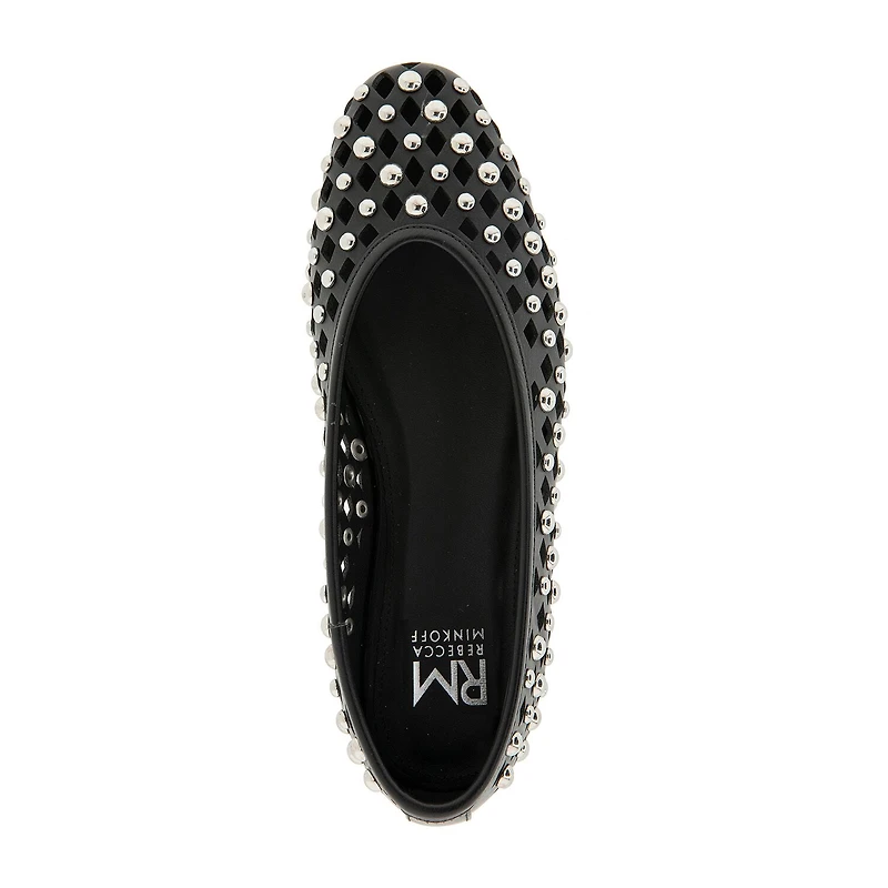RM Rebecca Minkoff Delta Womens Almond Closed Toe Ballet Flats