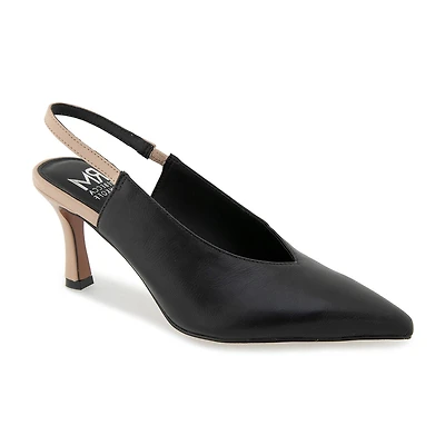 RM Rebecca Minkoff Tiana Womens Pointed Closed Toe Spool Heel Pumps