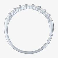 (G-H / Si2-I1) Womens 2MM 1/4 CT. T.W. Lab Grown White Diamond 10K Gold Wedding Band