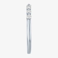 (G-H / Si2-I1) Womens 2MM 1/4 CT. T.W. Lab Grown White Diamond 10K Gold Wedding Band