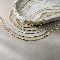 14K Gold .75mm Box Chain Necklace