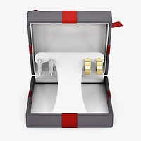 Yes, Please! (G. Si1-Si2) Womens 1/4 CT. T.W. Lab Grown White Diamond 14K Gold Over Silver Sterling Silver 2 Pair Jewelry Set
