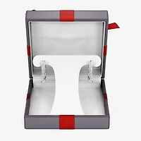 Yes, Please! (G, Si1-Si2) Womens 1/4 CT. T.W. Lab Grown White Diamond Sterling Silver 19.2mm Hoop Earrings