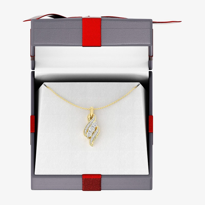 Yes, Please! Womens 1/6 CT. T.W. Lab Grown White Diamond Sterling Silver 18 Inch Pendant Necklace