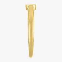 Diamond Addiction (G-H / Si2-I1) Womens 1/10 CT. T.W. Lab Grown White 14K Gold Over Silver Round Solitaire Cocktail Ring