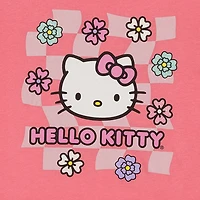 Little & Big Kid Girls Round Neck Short Sleeve Regular Fit Hello Kitty Graphic T-Shirt