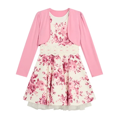 Byer California Big Kid Girls Floral 2-pc. Dress Set