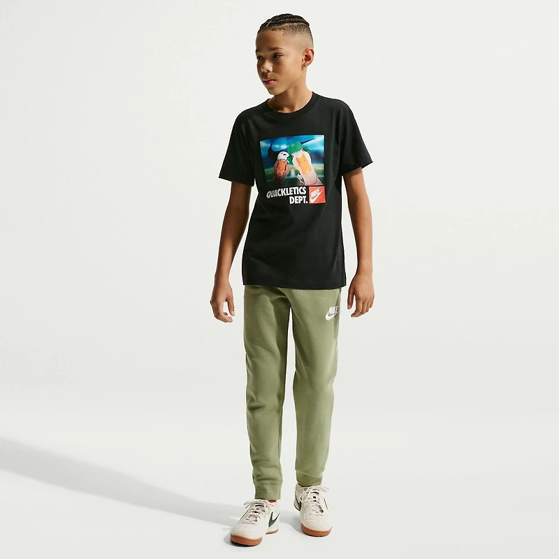 Nike Club Big Kid Unisex Crew Neck Short Sleeve Regular Fit Graphic T-Shirt